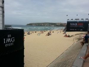 Manly Beach during Hurley